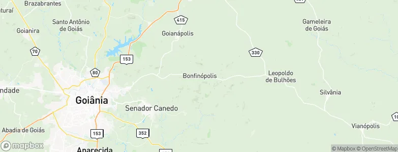 Bonfinópolis, Brazil Map