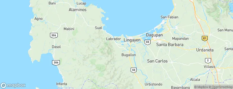 Boñgalon, Philippines Map