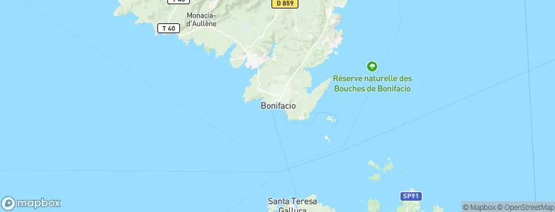Bonifacio, France Map