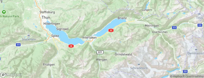 Bönigen, Switzerland Map