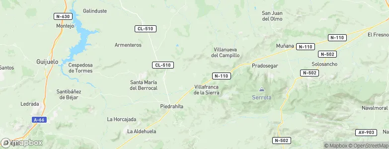 Bonilla de la Sierra, Spain Map