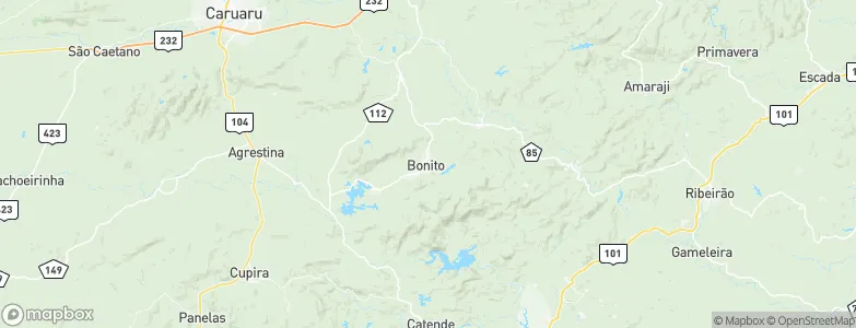 Bonito, Brazil Map