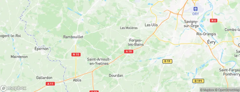Bonnelles, France Map