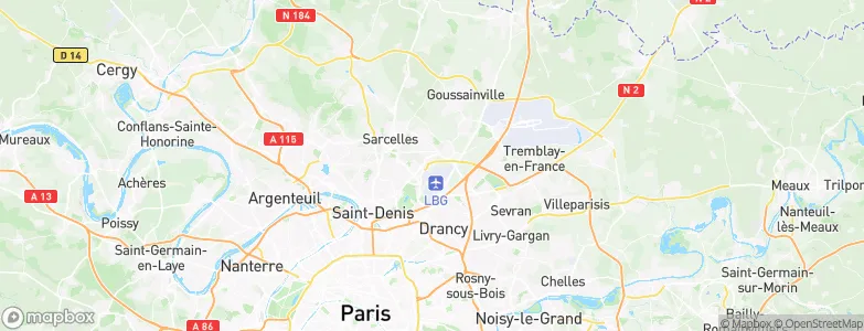 Bonneuil-en-France, France Map