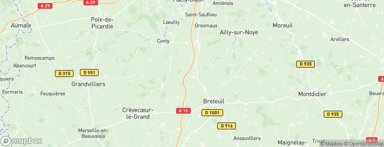 Bonneuil-les-Eaux, France Map
