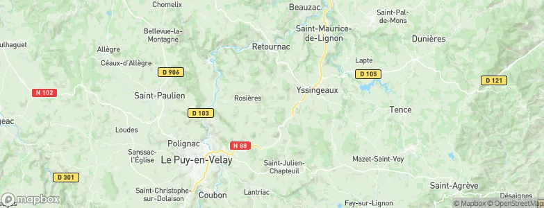 Bonnevialle, France Map