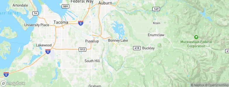 Bonney Lake, United States Map