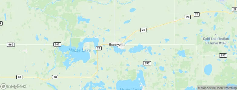 Bonnyville, Canada Map