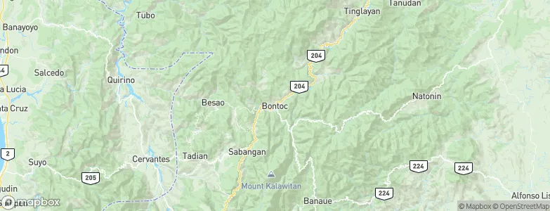 Bontoc, Philippines Map