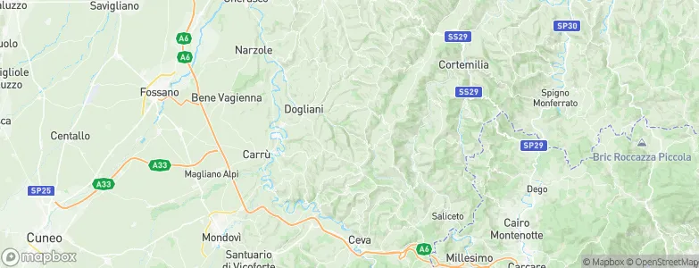 Bonvicino, Italy Map