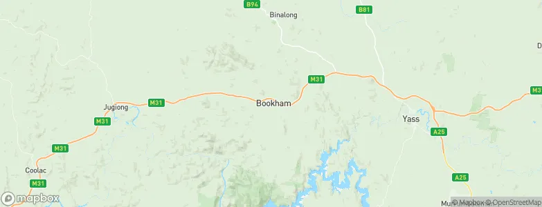 Bookham, Australia Map