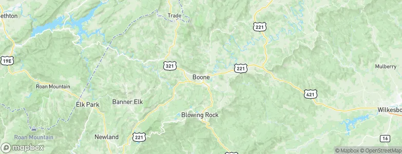 Boone, United States Map