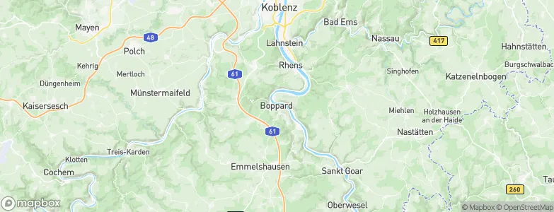 Boppard, Germany Map