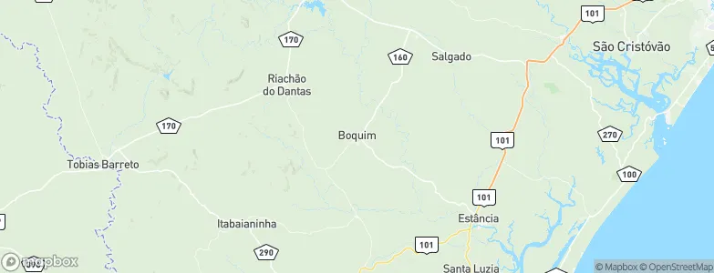 Boquim, Brazil Map