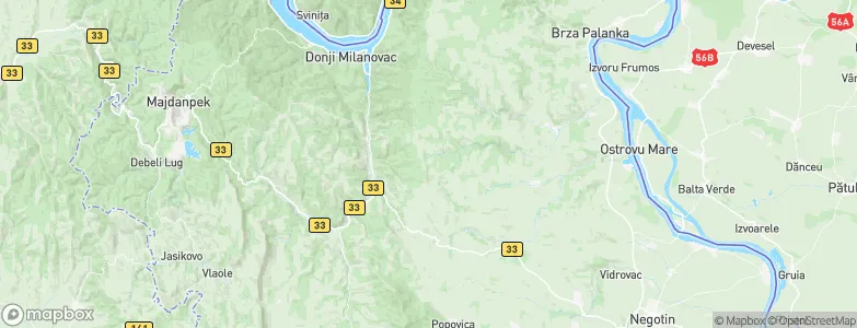 Bor District, Serbia Map