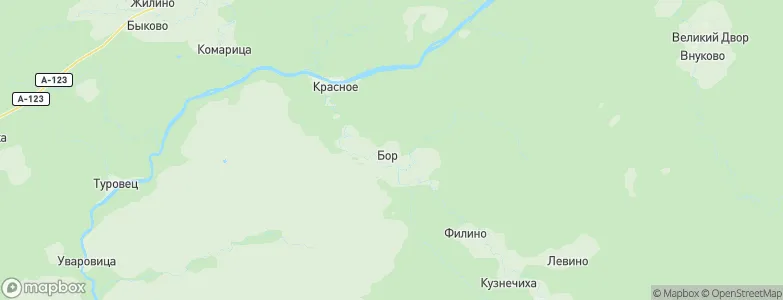 Bor, Russia Map
