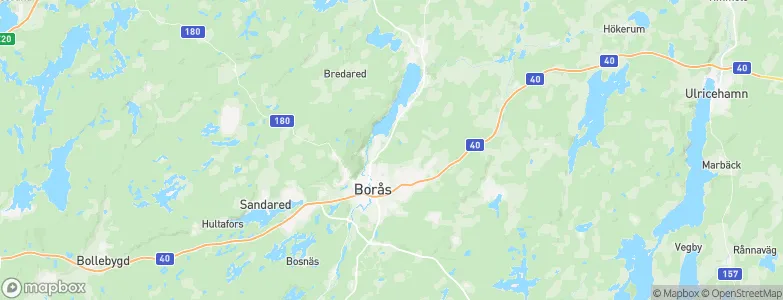 Borås, Sweden Map