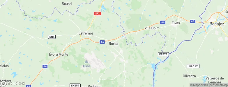 Borba, Portugal Map