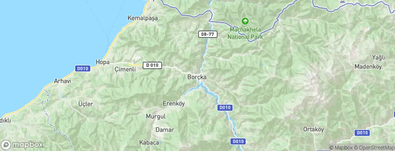Borçka, Turkey Map