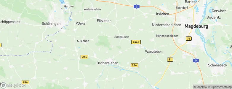 Börde Rural District, Germany Map