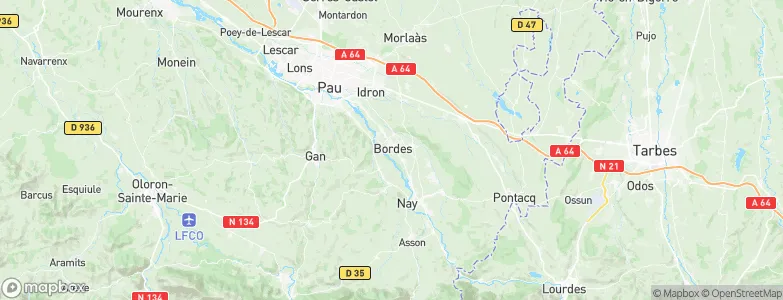 Bordes, France Map
