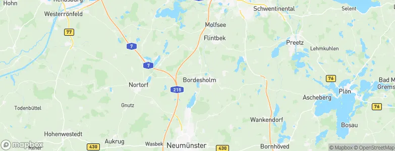 Bordesholm, Germany Map