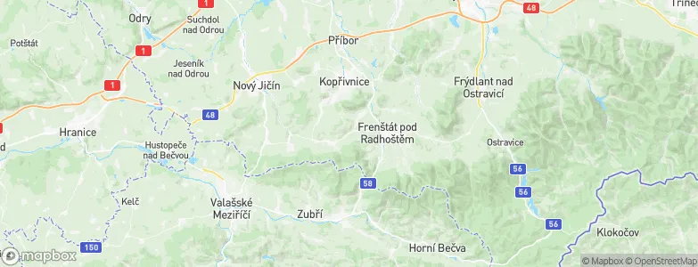 Bordovice, Czechia Map