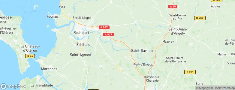 Bords, France Map