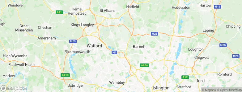 Borehamwood, United Kingdom Map