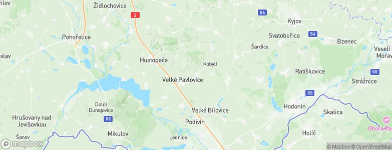 Bořetice, Czechia Map