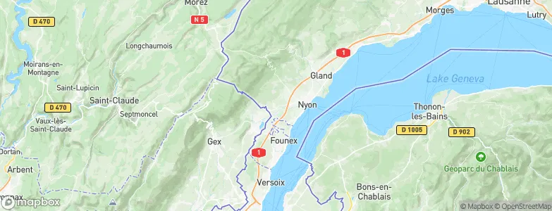 Borex, Switzerland Map
