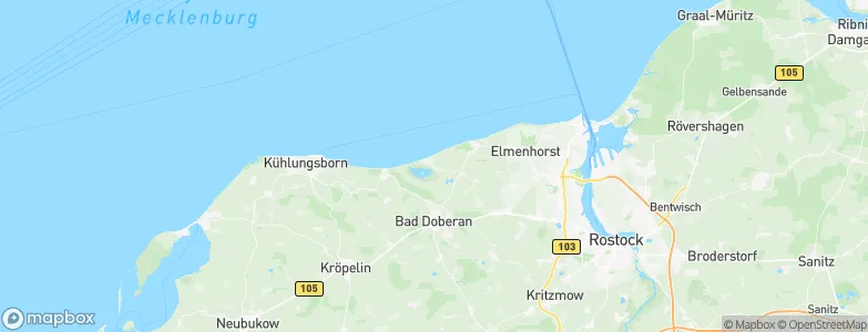 Börgerende, Germany Map