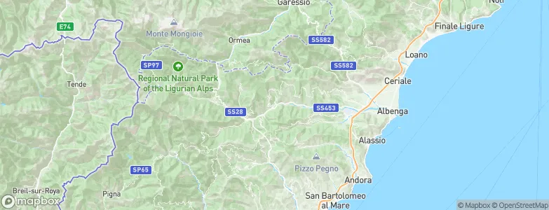 Borghetto d'Arroscia, Italy Map