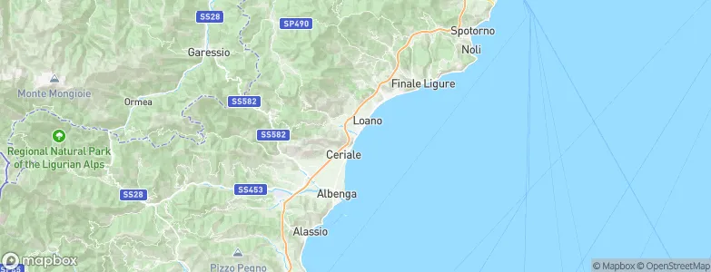 Borghetto Santo Spirito, Italy Map