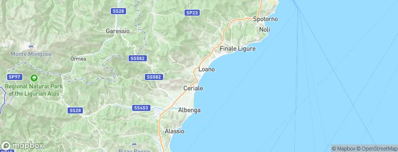 Borghetto Santo Spirito, Italy Map