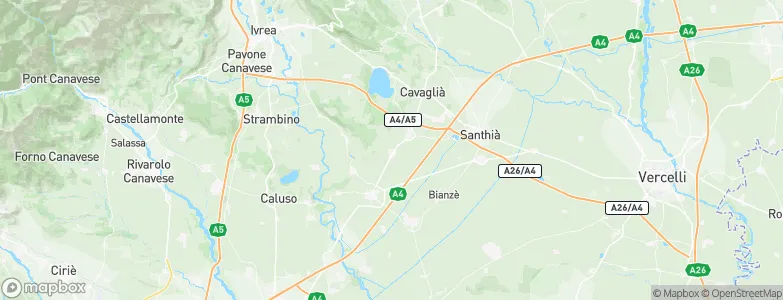 Borgo d'Ale, Italy Map