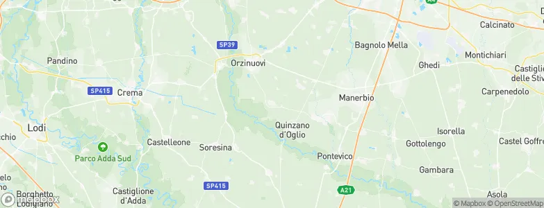 Borgo San Giacomo, Italy Map