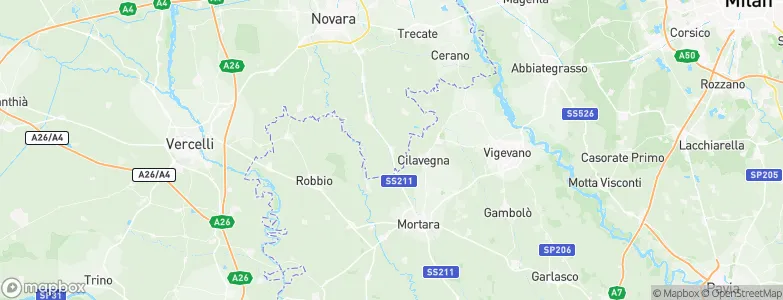 Borgolavezzaro, Italy Map