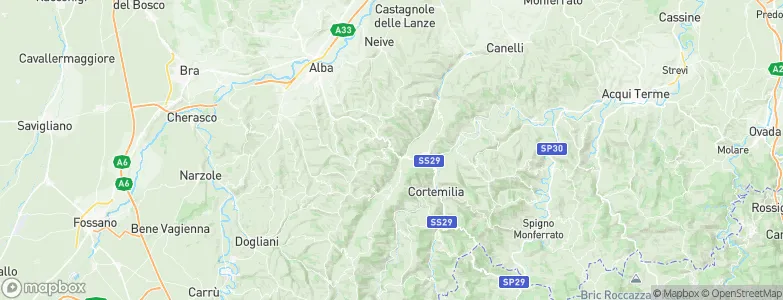 Borgomale, Italy Map