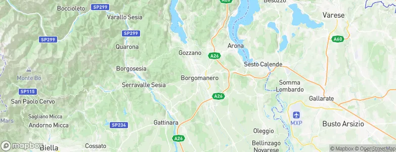 Borgomanero, Italy Map