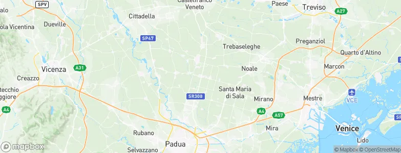 Borgoricco, Italy Map