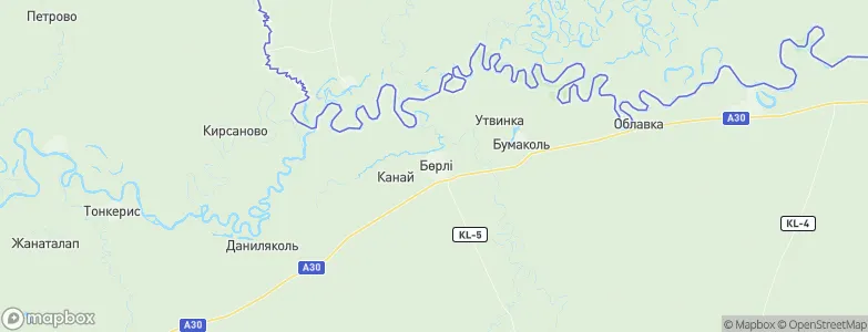 Börili, Kazakhstan Map