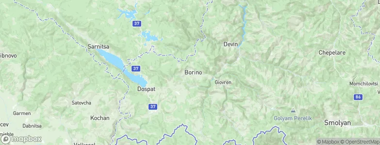 Borino, Bulgaria Map