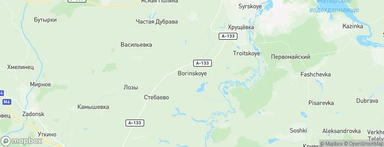 Borinskoye, Russia Map