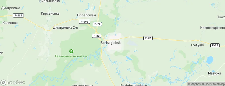 Borisoglebsk, Russia Map