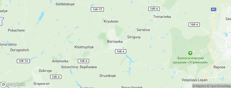 Borisovka, Russia Map