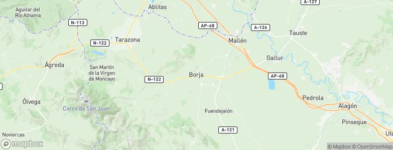 Borja, Spain Map