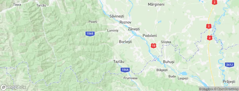 Borleşti, Romania Map