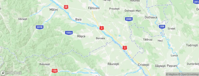 Boroaia, Romania Map