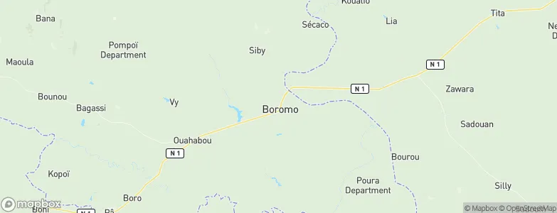 Boromo, Burkina Faso Map